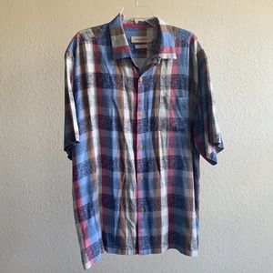 Tommy Bahama 100% Silk Button Down Shirt XL